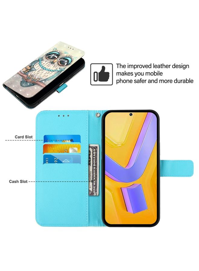 erorex Case For vivo Y17 / Y15 / Y12 / Y11 3D Painting Horizontal Flip Leather Phone Case - Image 4