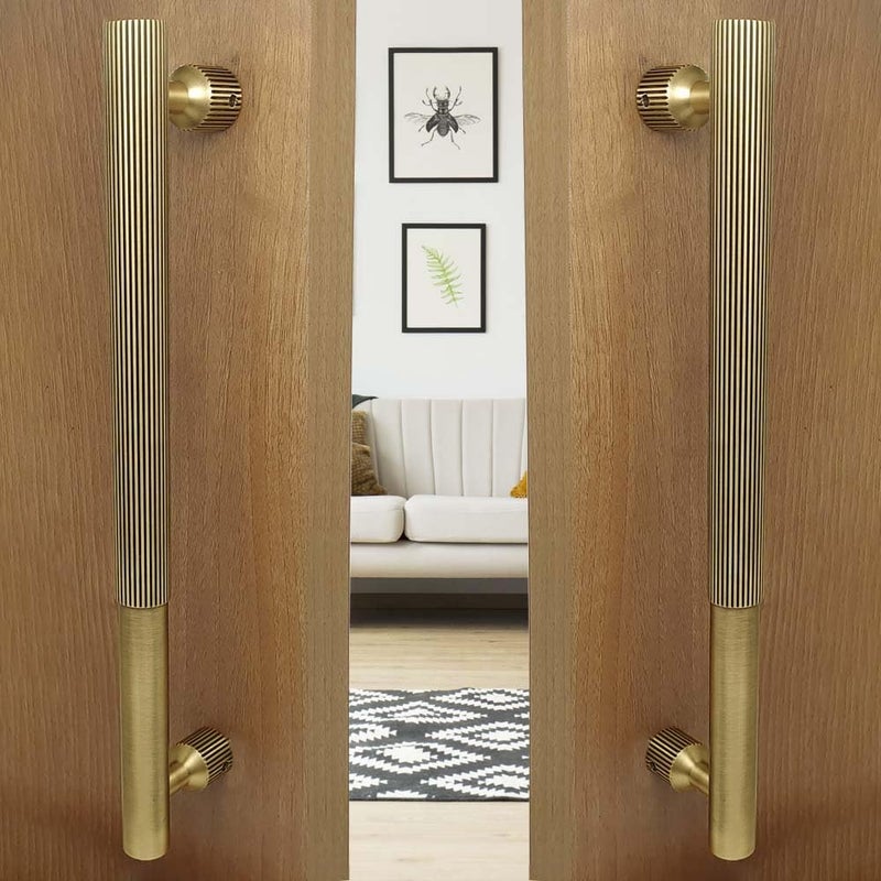 VOLO Antique Finish Door Handle for Main Doors PullPush Handle for Wooden and Glass Doors in Home Hotel Office Model SAM37 2 450MM - Image 1