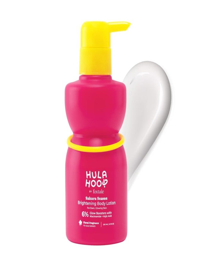 foxtale Hula Hoop Brightening Body Lotion by Foxtale| Niacinamide + Kojic Acid + SPF30 | Moisturizes, Brightens, & Even Tones Skin | Prevents Tanning & Sun Damage | Light & Grease-Free | 200ml - Image 1