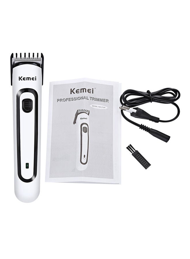 NIBEMINENT Electric Rechargeable Dual-Use Stainless Steel Hair Clipper Km - 2169 White - Image 3