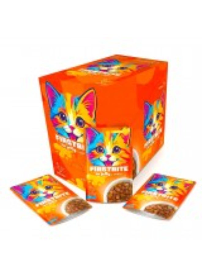 mpets M-PETS FIRSTBITE Chicken in Jelly Wet Food Pouches for Cats 12x85g – Premium Complete & Balanced Cat Food for Kittens (3+ Months) and Adult Cats