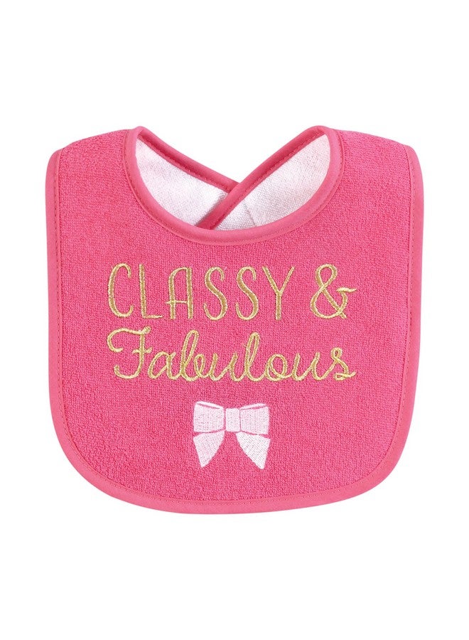 Hudson Baby Infant Girl Cotton Terry Drooler Bibs with Fiber Filling, My Mama, One Size - Image 5