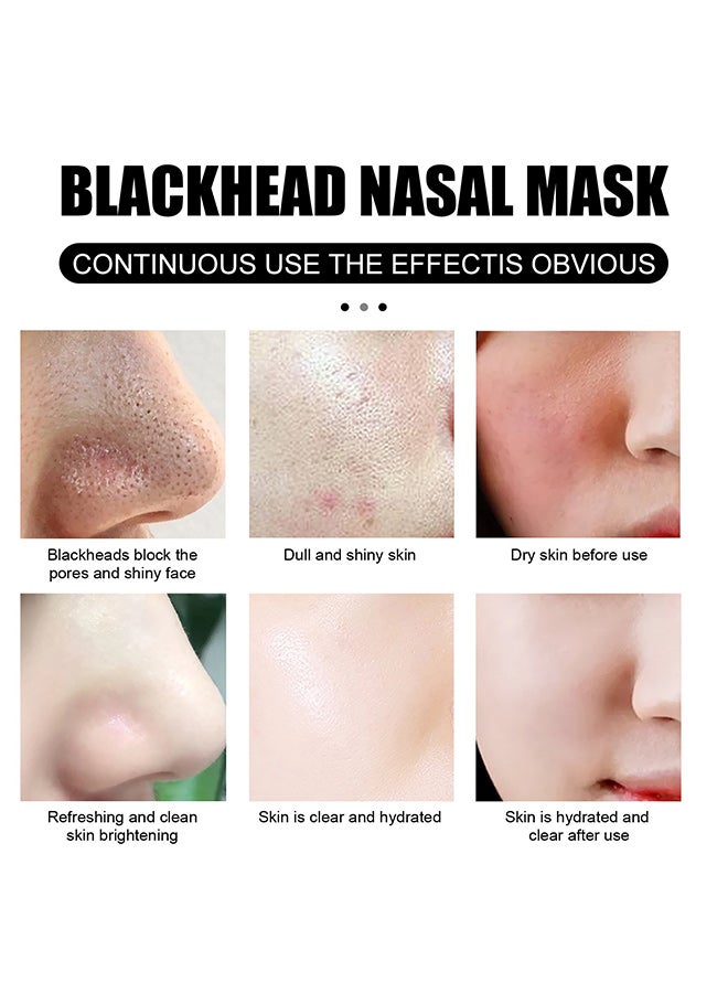 إيلهو قناع الأنف لإزالة الرؤوس السوداء من EELHOE يمتص الرؤوس السوداء بلطف ويأتي مع 60 ورقة من الورق لتنظيف المسام بعمق وتقشير قناع الأنف. - Image 4