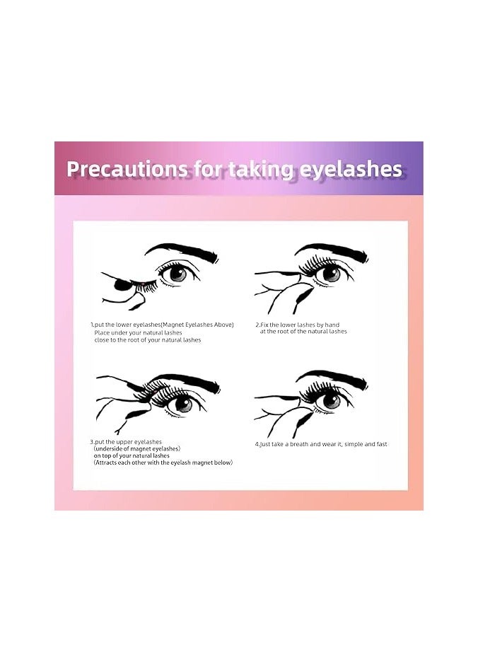 ORiTi 3D Magnetic Eyelashes Black - Image 2