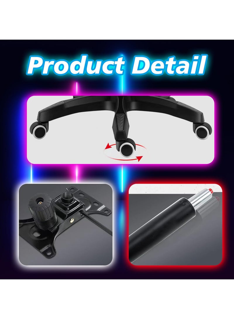 1st Gaming Chair  Adjustable comfort with pink footrest - Image 5