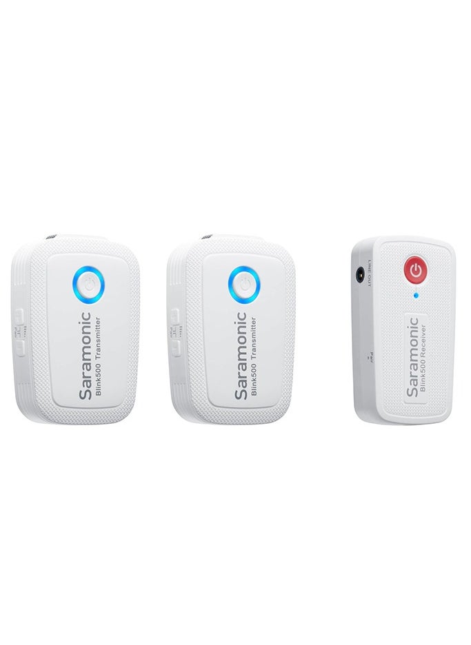 Saramonic - Blink 500 B2 2-Person Wireless Mic System (2.4 GHz) - White - Image 1