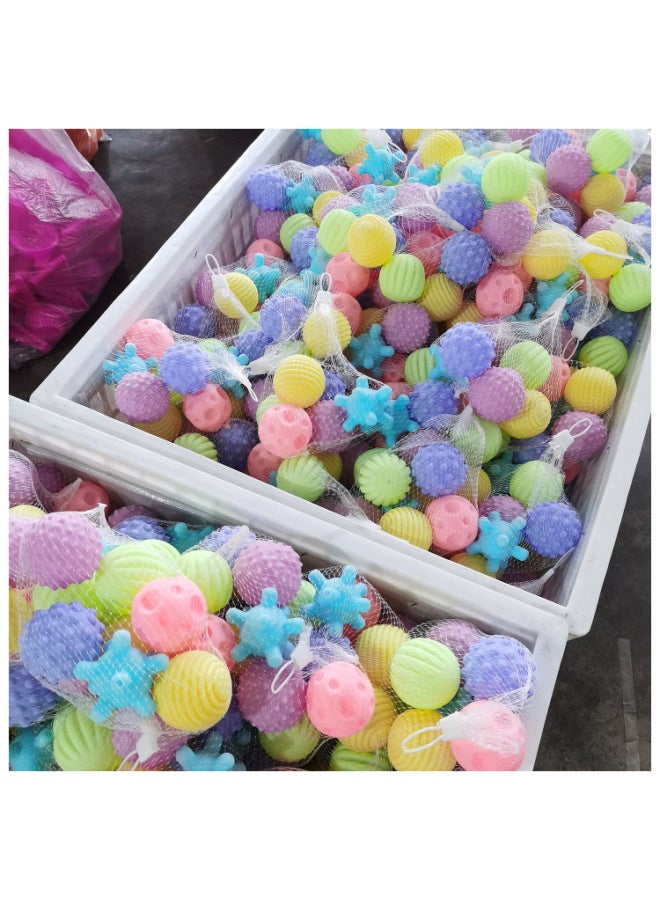 Loquat Children's Toys Ball Games Infant Hand Grab Ball Ringing Soft Rubber Water Play Toy Massage Pinch Ringing Can Be Bite-Color:2 Random Forest Animals Without Packaging - Image 4