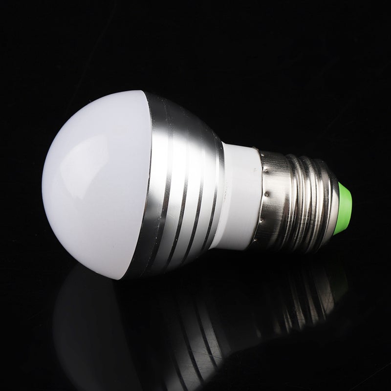 LED Light Bulb: E27 Socket Base, Durable Aluminium Alloy Shell & PC Shade - RGBW Multi-Color, Remote Controlled, Flicker-Free Eye-Friendly Energy-Saving Lighting for Home, Bedroom, Living Room - Image 3