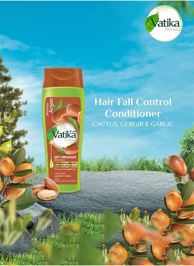 Vatika Naturals - Vatika Naturals Moroccan Argan | Anti-Breakage Shampoo | Moisture Soft Hair | For Dry, Unmanageable Hair - 200 ml - Image 1