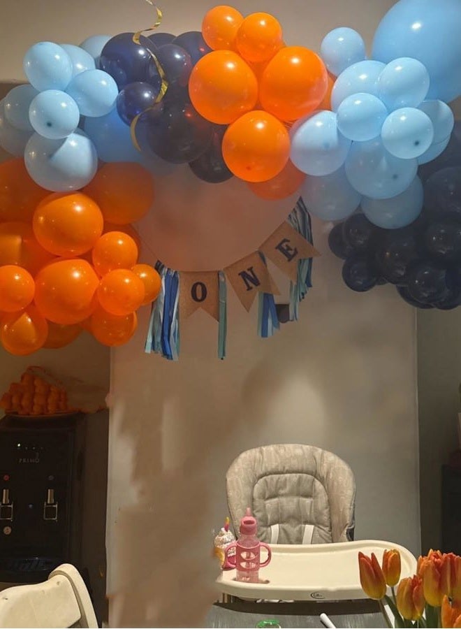 Isndare Outer Space Astronaut Balloon Garland Arch Kit Pearl Navy Blue Onyx Black Gray Gold Latex Balloons with Moon Foil Balloon Galaxy Starry Night to the Moon DIY Birthday Party Decoration Baby Shower - Image 3
