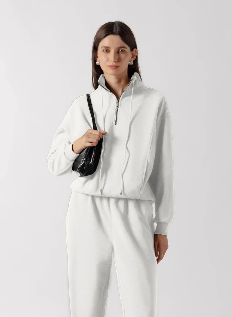 Shapes FUNNEL NECK QUARTER ZIP SET