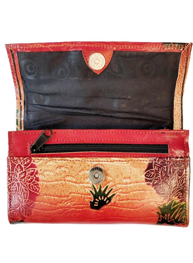 classique Shantiniketan Women’s Leather Clutch Purse Shakuntala With Deer(7 * 5) - Image 4