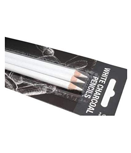 ikis ikis White Charcoal Pencil Set of 3 for Sketching, Drawing and Other Artistic Work  - Image 5