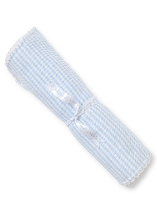 Kissy Kissy - Simple Stripes Burp - Blue-One Size - Image 2