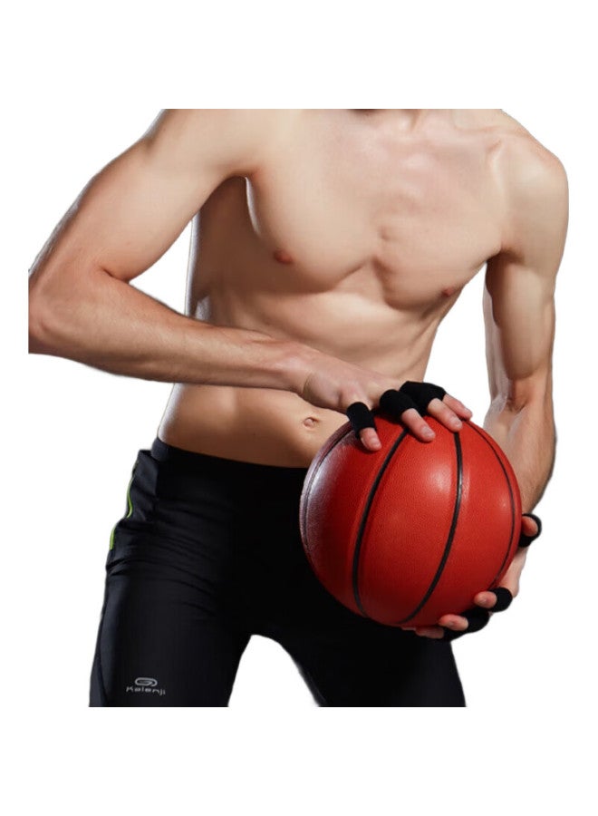 chidong Basketball Volleyball Finger Joint Protector, Anti-Sprain Sports Non-Slip Elastic Bandage Finger Sleeve, Black, 10 Pieces - Image 2