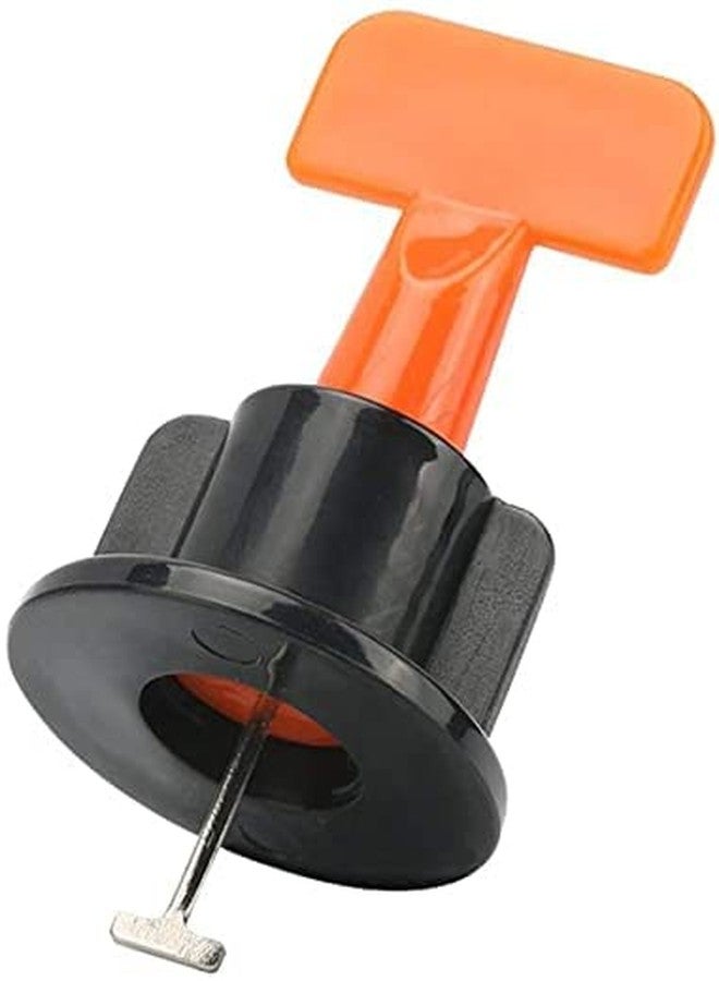 Zaptec Reusable Tile Levelling System Complete Kit For Floor & Wall Tiles (Pack of 50 Pcs T Needle, 50 Pcs Cap & 1 Wrench) (Orange & Black) - Image 5
