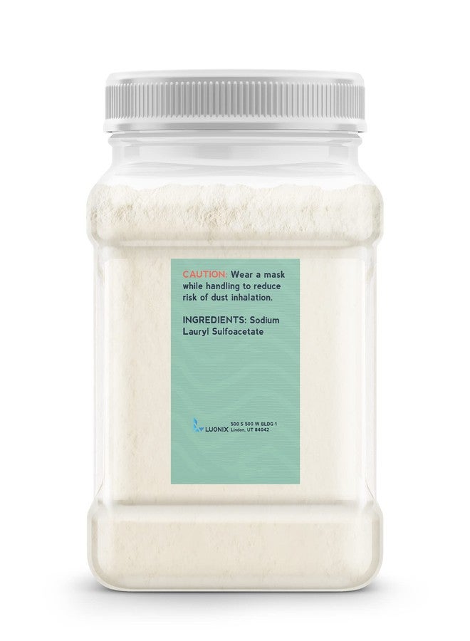 Luonix Sodium Lauryl Sulfoacetate (SLSA) 1.5 lb, Foam & Bubbles, Gentle on Skin - Image 2