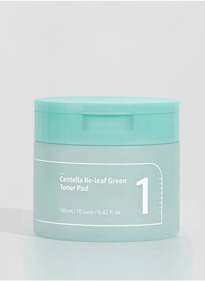 numbuzin No.1 Centella Re-Leaf Green Toner Pad