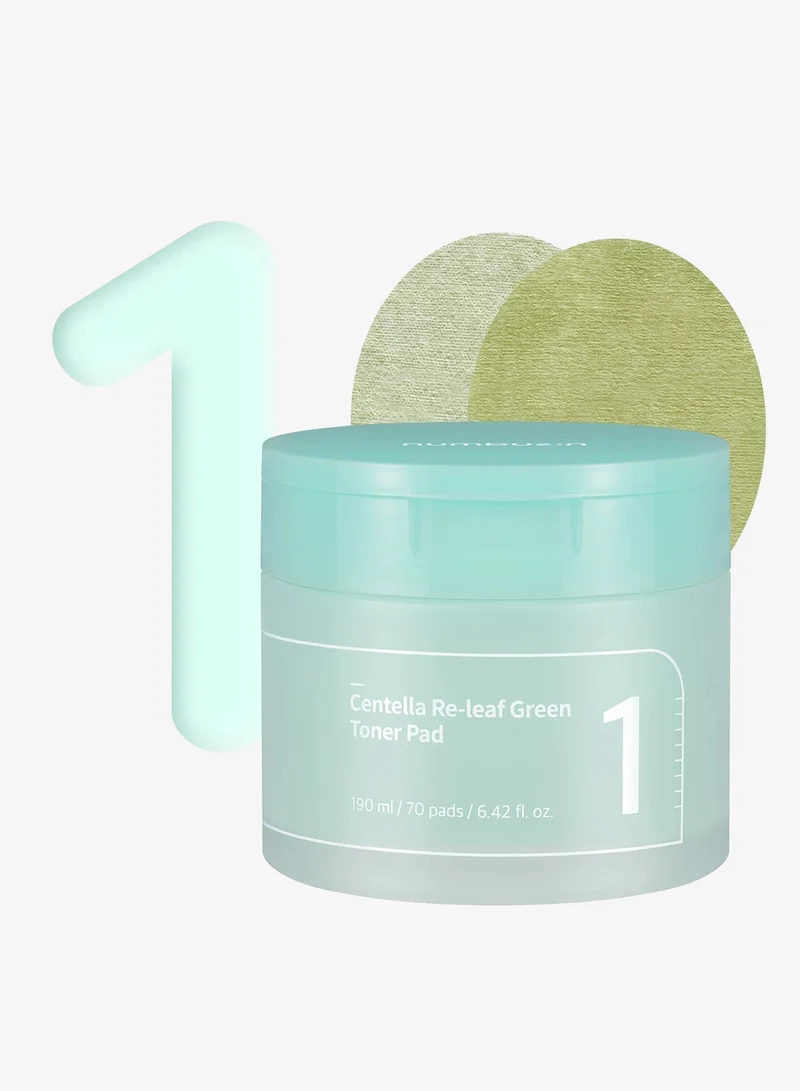 numbuzin  No.1 Centella Re-Leaf Green Toner Pad for Men | Best Price UAE