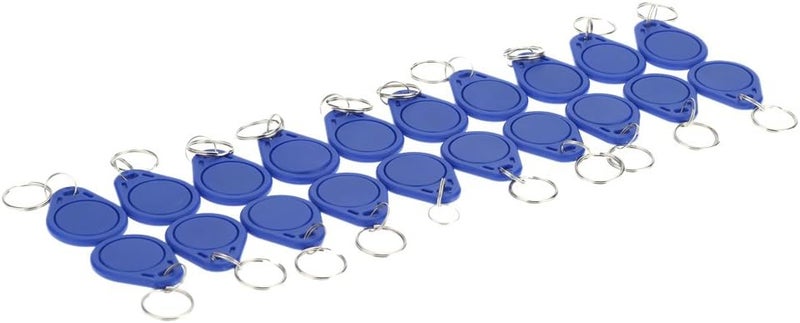 20pcs Writable Rewrite 125KHz RFID Keyfob Cards, Blue ABS Access Control Tags - Reusable Cloning, Proximity Access, Ideal for Security Systems and Door Entry - Image 4