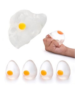 Generic 4Pcs Funky Egg Splat Ball Squishy Toys Stress Relief Eggs Yolk ...
