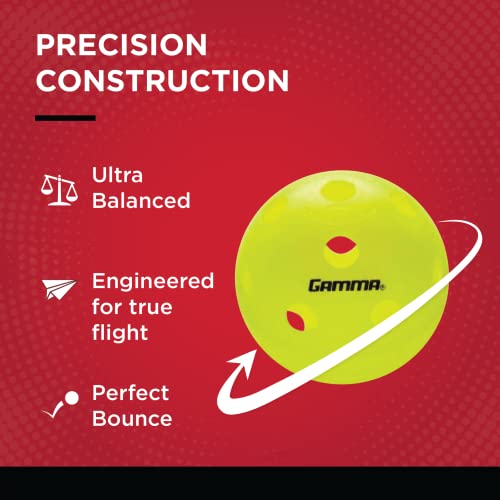 Gamma Photon Indoor Pickleballs Pack of 6, USAPA Approved, High-Visibility, Durable and Ultra-Balanced - Image 5
