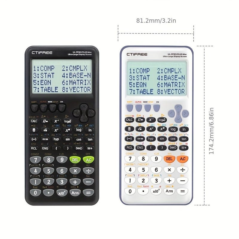 417 Multifunctional Scientific Calculator With Large Screen Black - Image 2