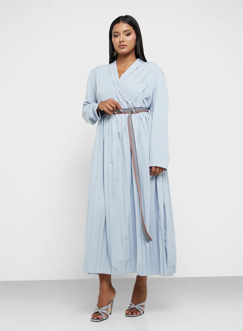 Khizana Pleated Midi Dress