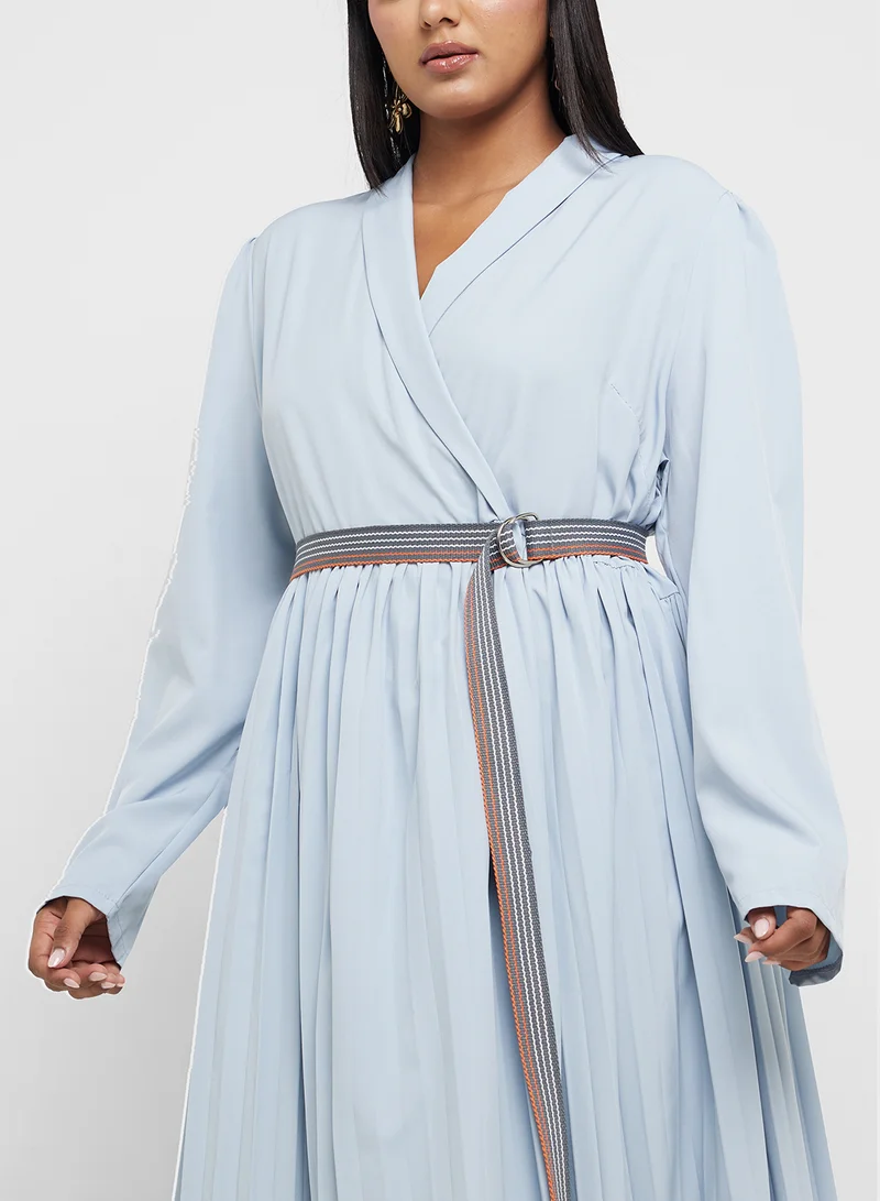 Khizana Pleated Midi Dress