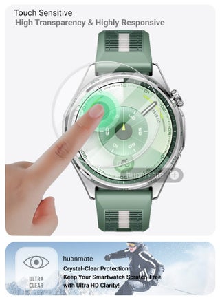Huawei Watch GT 6 46mm Premium Screen Protector- Crisp Clarity, Ultimate Safety, Shield Against Smudges, Reliable Quality, Easy Installation & Removal - view 4