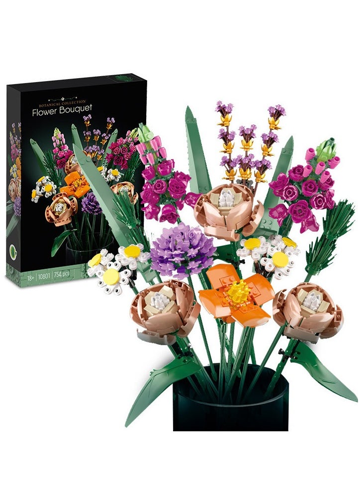 Lowyam - LEGO Flower Bouquet 10280 Building Kit A Unique Flower Bouquet and Creative Project for Adults - Image 1