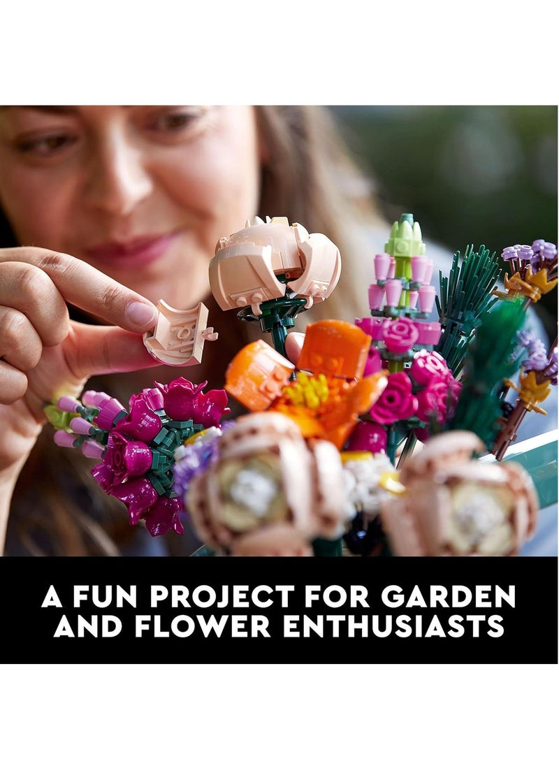 Lowyam - LEGO Flower Bouquet 10280 Building Kit A Unique Flower Bouquet and Creative Project for Adults - Image 1