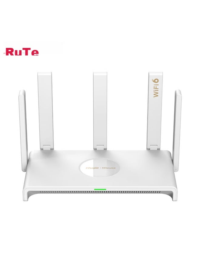 Ruijie راوتر واي فاي 6 المنزلي من رويجي، مزدوج النطاق 3000M RG-EW3000GX، عرض نطاق 160 ميجاهرتز، منفذي WAN مزدوجين، شبكة ميس - Image 1