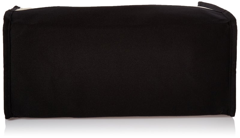 Mud Pie Classic Black and White Initial Canvas Tote Bags (L), 100% Cotton, 17" x 19" x 2" - Image 4