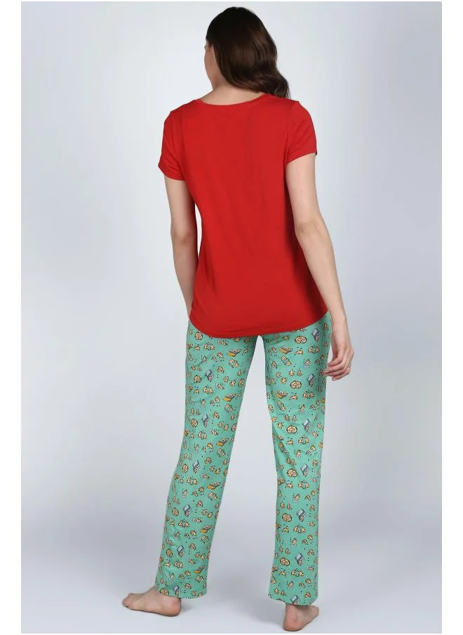 نسيسير Royal Red Pajama Set