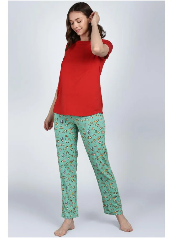 نسيسير Royal Red Pajama Set