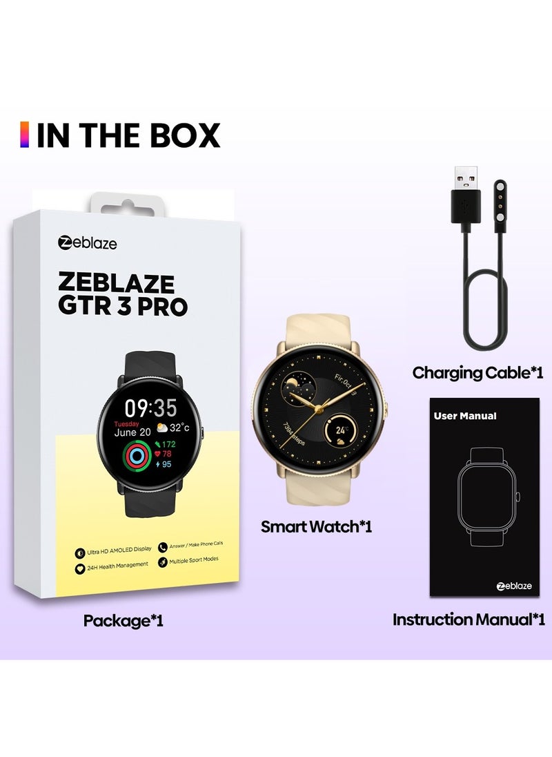 Zeblaze - Smart Watch 1.43'' AMOLED Smart Watches for Women Smartwatch with Bluetooth Make/Answer Calls Fitness Modes and Sleep Modes Multi-app Message Reminder Multi Language 260 mAh - Image 1