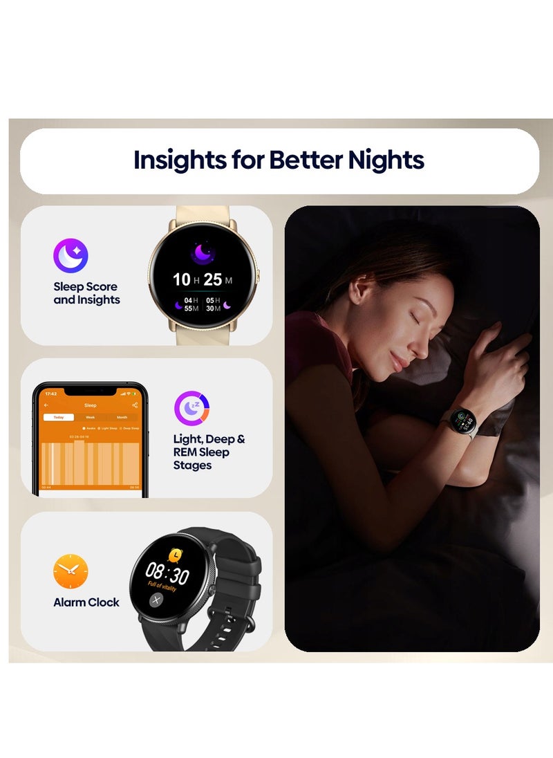 Zeblaze - Smart Watch 1.43'' AMOLED Smart Watches for Women Smartwatch with Bluetooth Make/Answer Calls Fitness Modes and Sleep Modes Multi-app Message Reminder Multi Language 260 mAh - Image 1