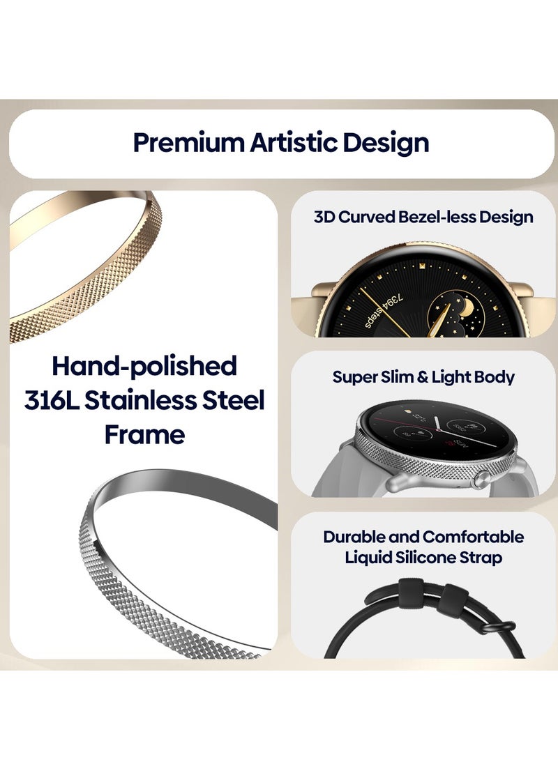 Zeblaze - Smart Watch 1.43'' AMOLED Smart Watches for Women Smartwatch with Bluetooth Make/Answer Calls Fitness Modes and Sleep Modes Multi-app Message Reminder Multi Language 260 mAh - Image 1