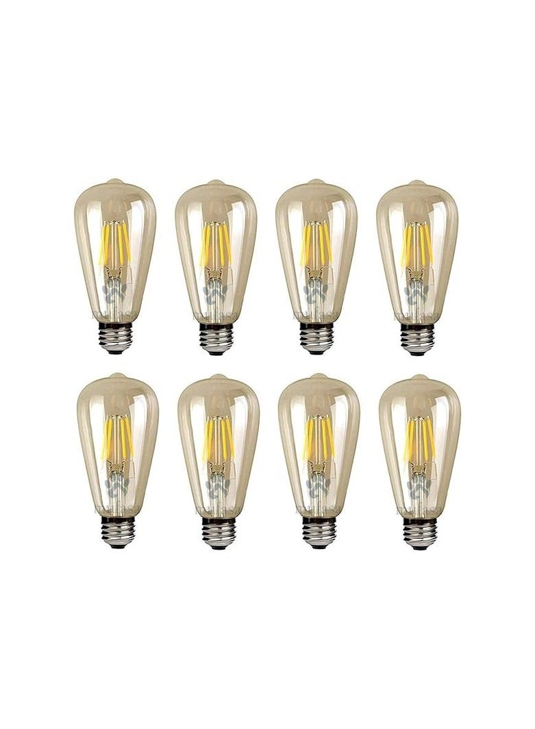 لمبة 4 واط E27 LED اديسون خمر لمبات الزجاج العتيقة للديكور المنزل 8 قطعة - Image 1