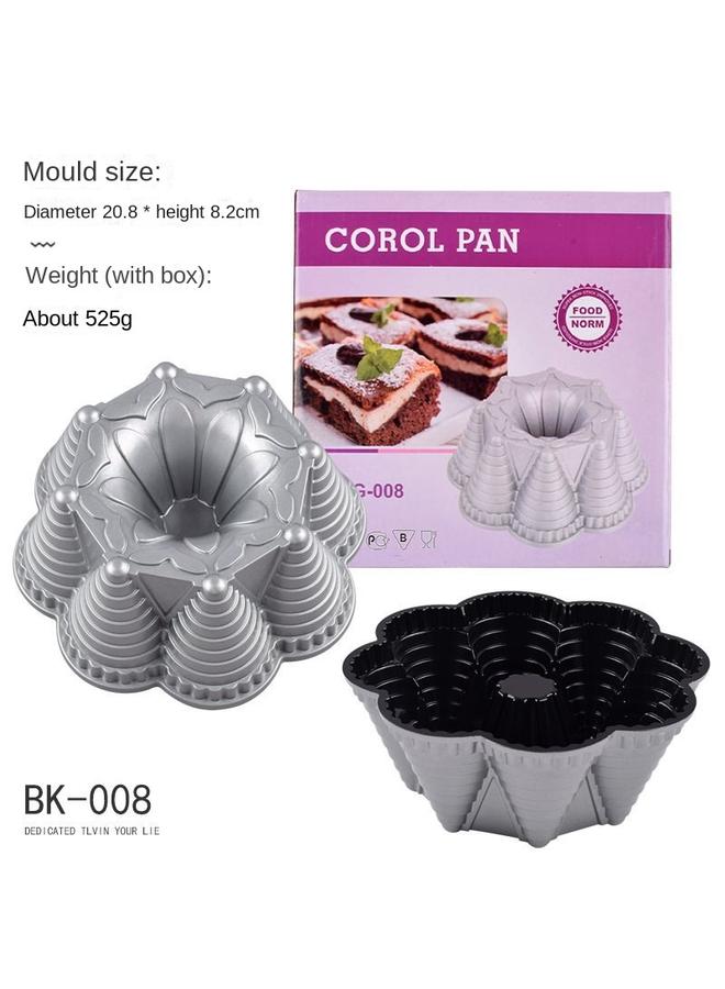 Bluejw Baking Mold Hollow Heart-shaped Cast Aluminum Cake Mold Coo Goo Hoff Mold Integrated Mold  - Image 1