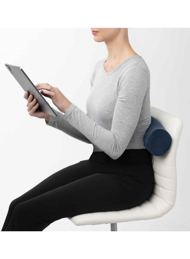 بروكستون وسادة سفر بروكستون تويست من إسفنج الذاكرة حر الشكل قابلة للتعديل، وسادة دوارة لدعم الرقبة والذقن وأسفل الظهر والساق، باللون الأزرق - Image 5