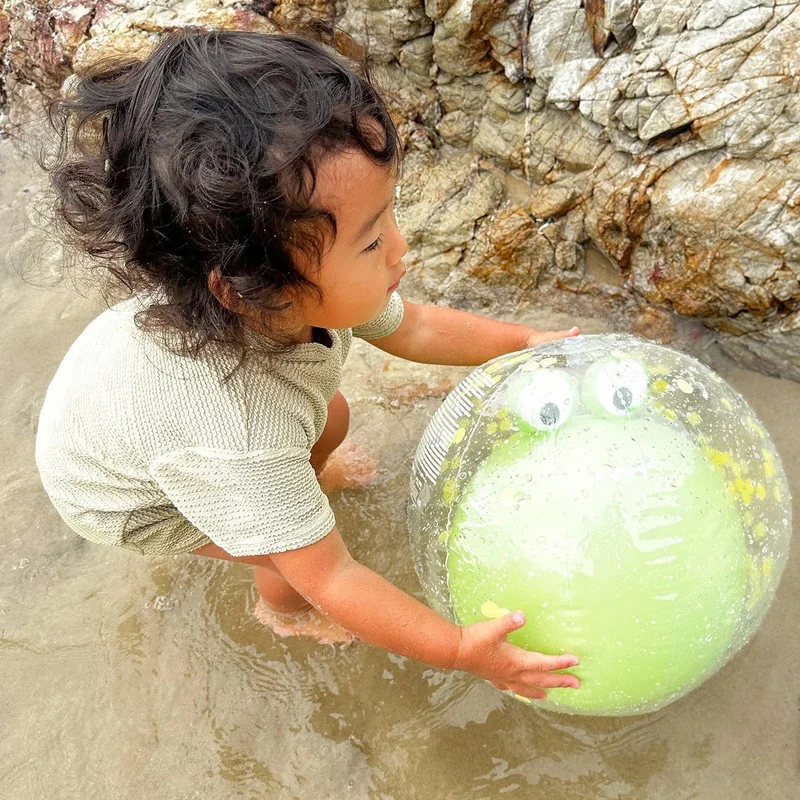 SUNNY LIFE  3D Inflatable Beach Ball Cookie The Croc Light Khaki for Men | Best Price UAE