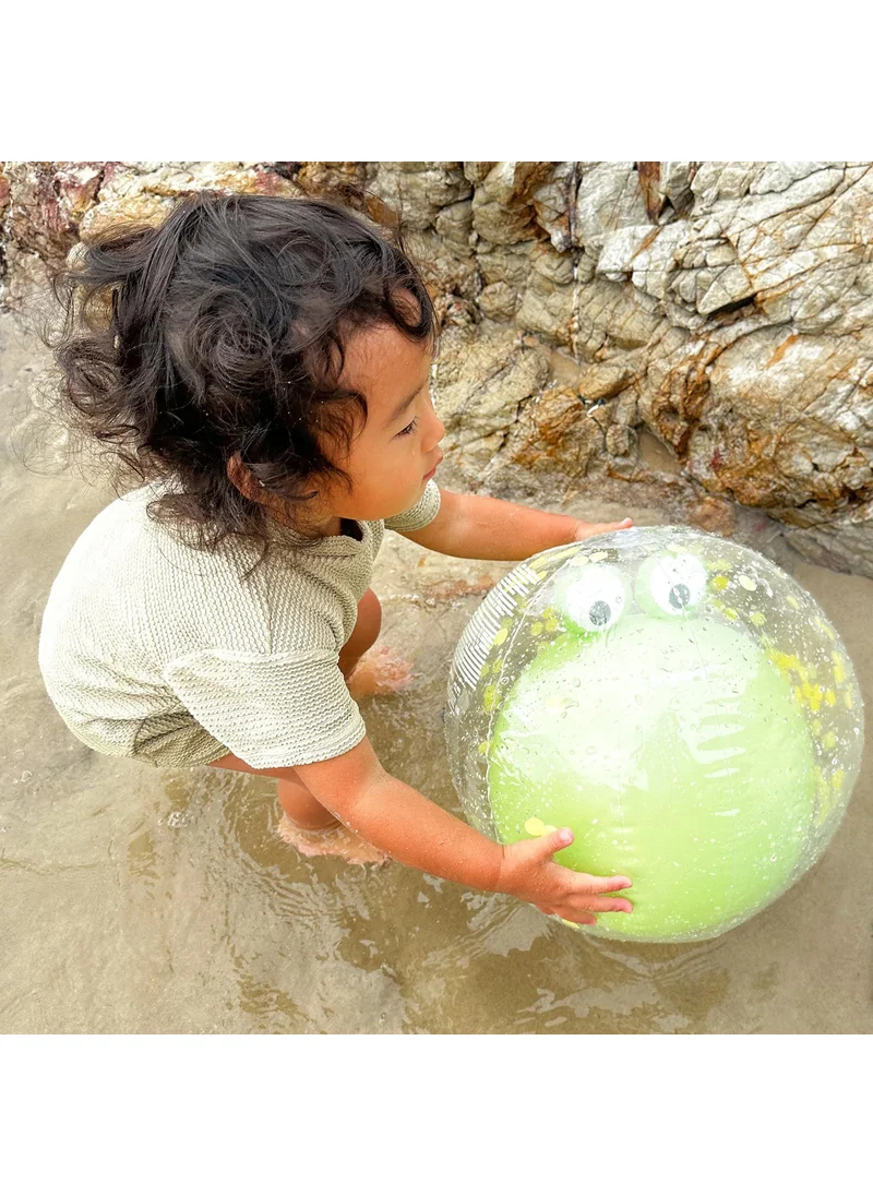 SUNNY LIFE 3D Inflatable Beach Ball Cookie The Croc Light Khaki