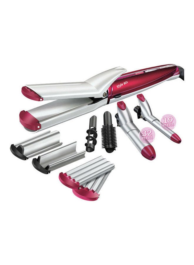 NIBEMINENT Set Hair Brush 10 in 1 Multicolour