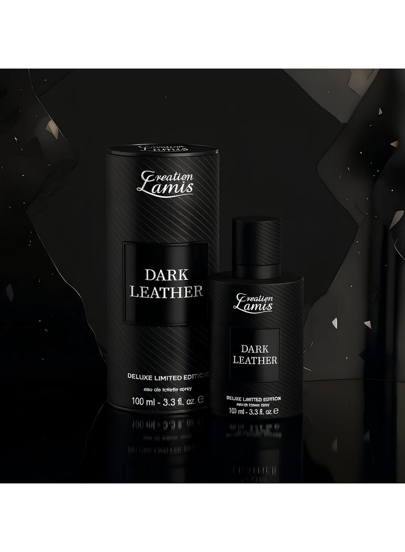 كرياشن لاميس عطر او دي تواليت دارك ليذر للرجال 100 مل - Image 2