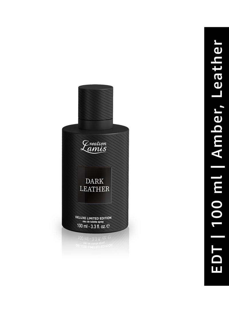 كرياشن لاميس عطر او دي تواليت دارك ليذر للرجال 100 مل - Image 5