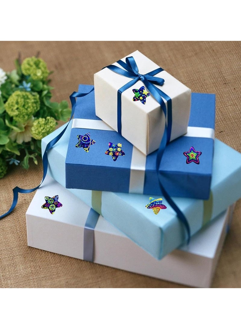 Star Stickers for Kids Reward,500Pcs 1Inch Colorful Rainbow Star Stickers Roll, Self-Adhesive Shiny Star Stickers Labels for DIY Crafts Homework School Classroom Teacher Supply - Image 5