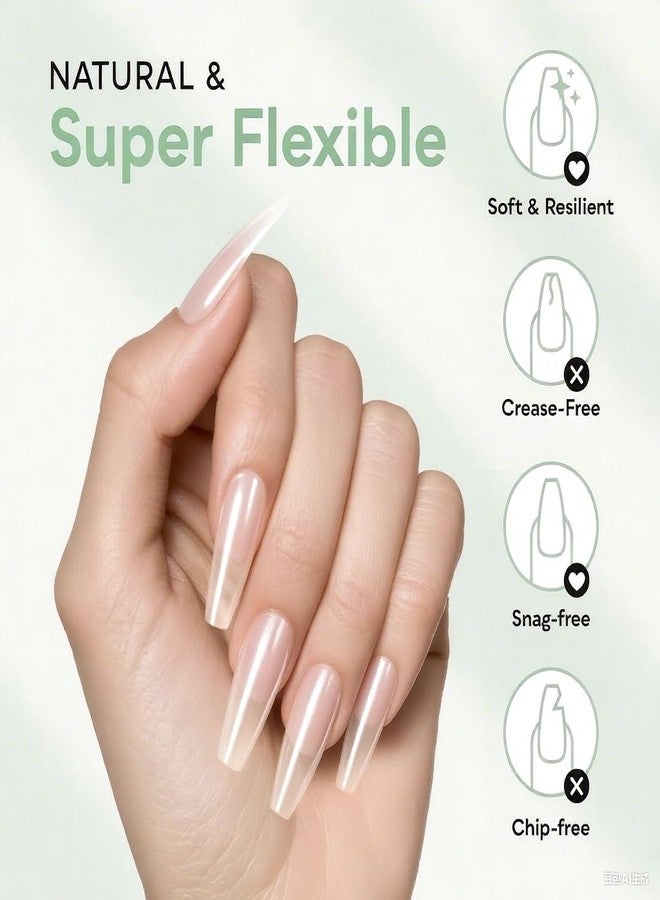 SUNUV Long Coffin Nail Tips 600 PCS Pre-shaped Full Cover Fake Nails Acrylic Press On Nails for Salon and DIY at Home - Image 3