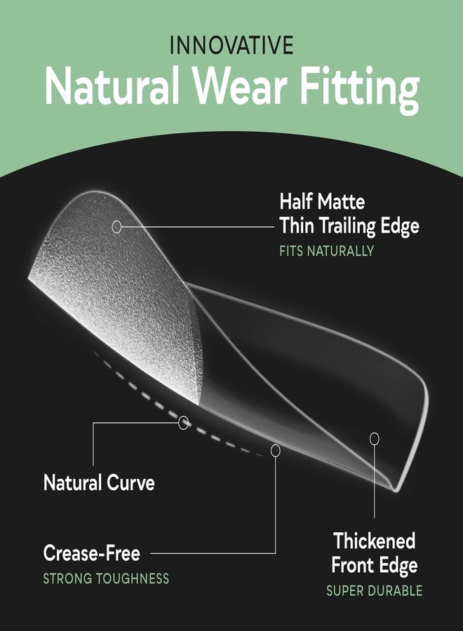 SUNUV Long Coffin Nail Tips 600 PCS Pre-shaped Full Cover Fake Nails Acrylic Press On Nails for Salon and DIY at Home - Image 2